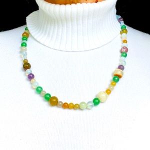 NATURAL STONE BEAD NECKLACE